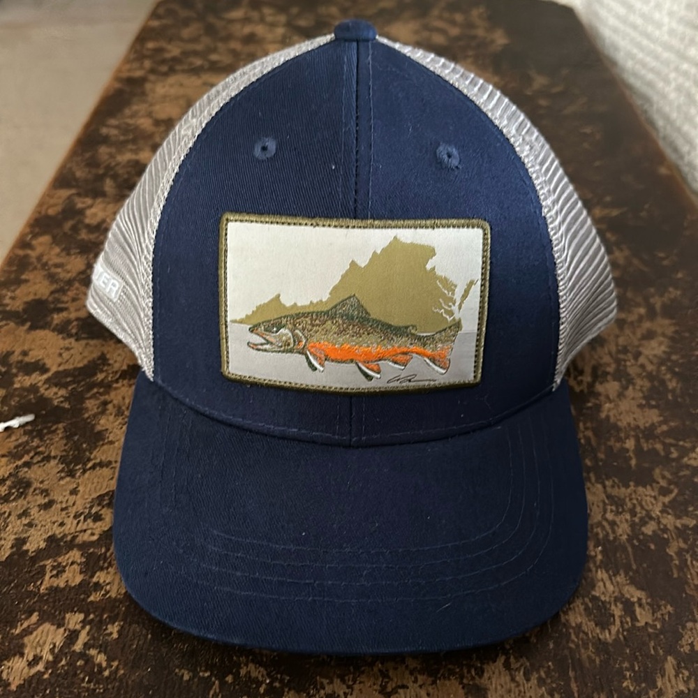 RepYourWater High Profile Virginia Brook Trout Trucker Hat